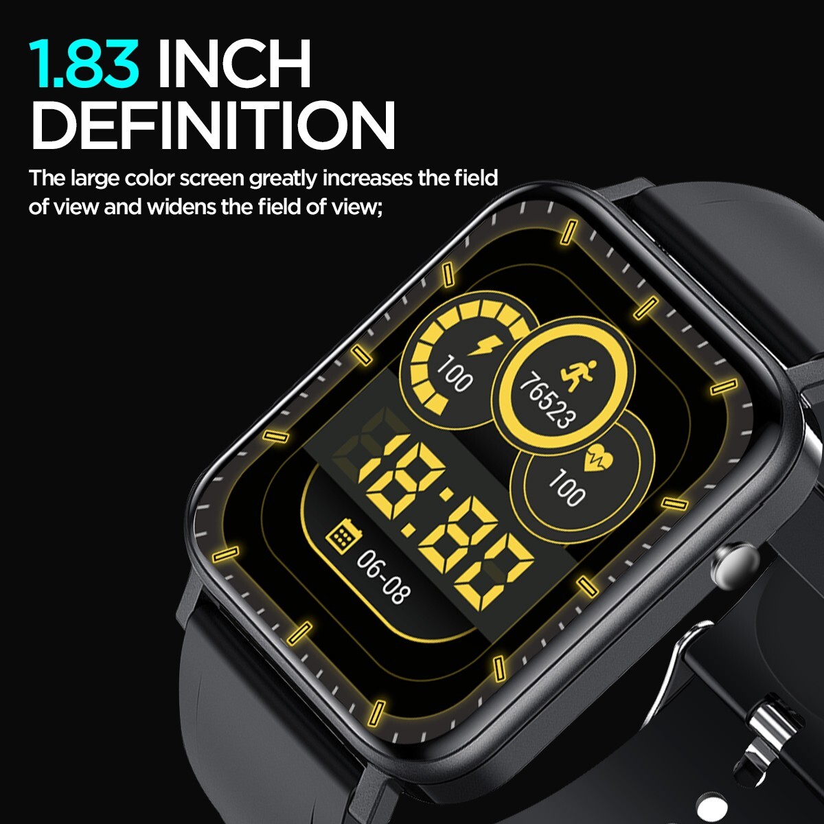 Bluetooth Smart Watch Heart Rate Sleep Monitor Sport Tracker For iPhone Samsunng