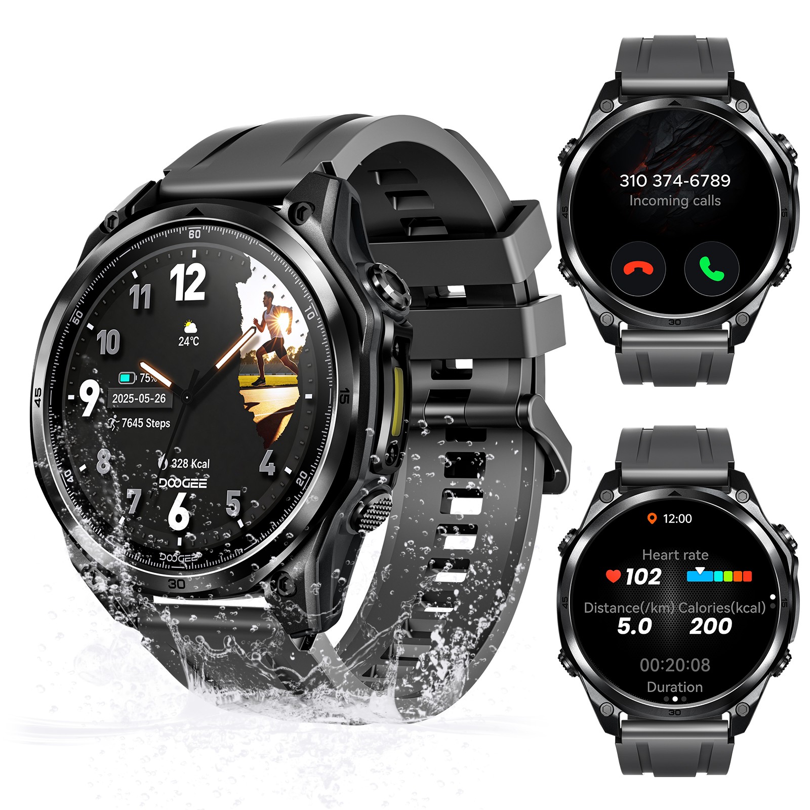 DOOGEE ANYWISEW1LITE Smartwatch For Men 1.43”AMOLED Outdoor Smart Watch For IOS