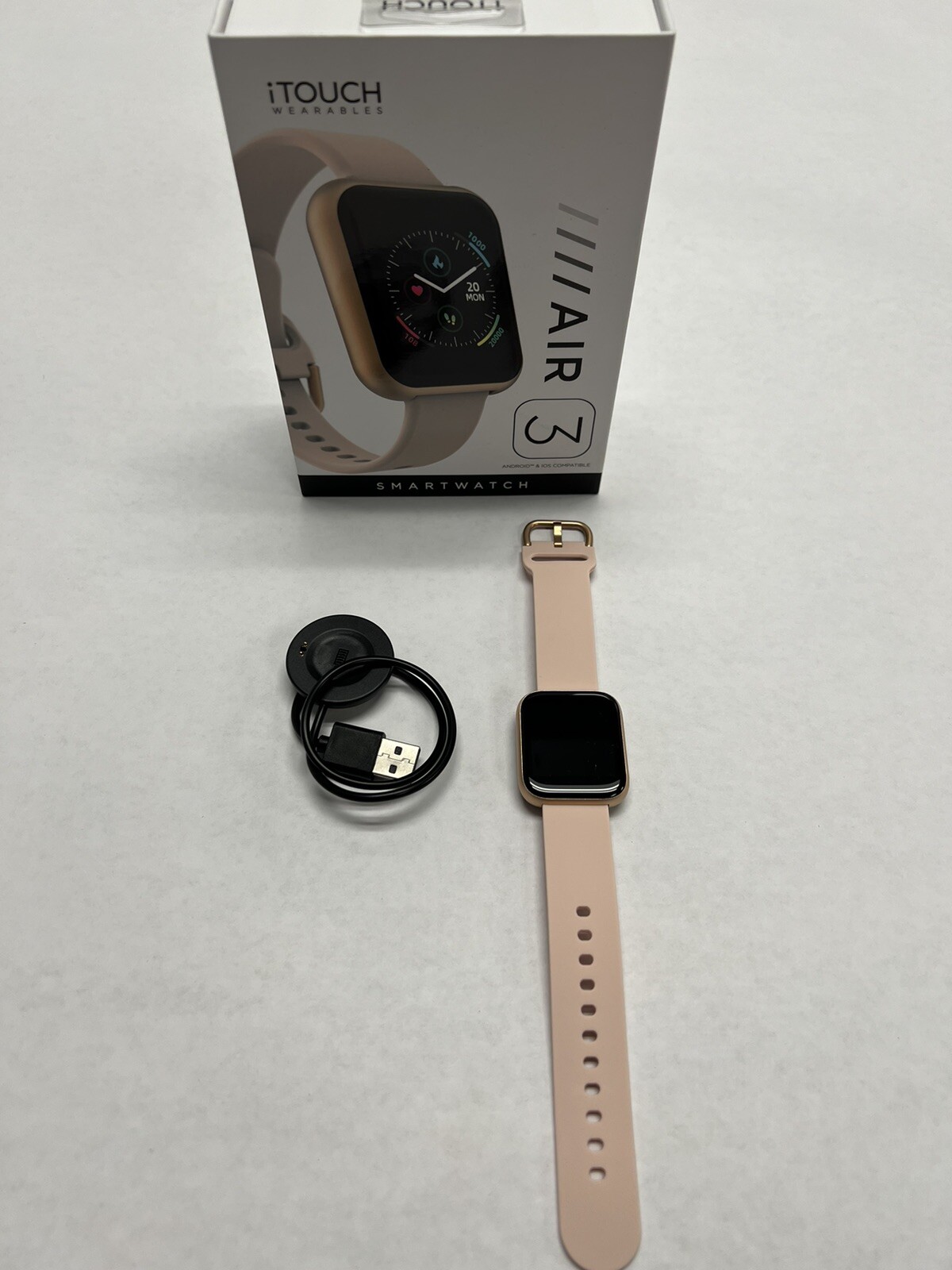 iTouch Air 3 Smartwatch GPS Health Monitor – Rose Gold/Blush