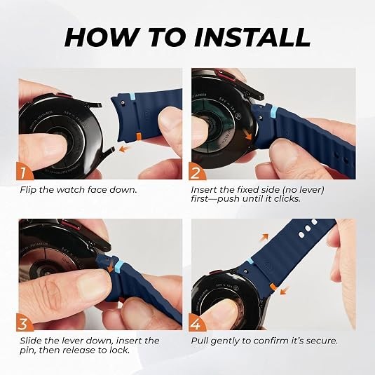 3 Pack Soft Silicone Strap Compatible with Samsung Galaxy Watch 7 Ultra