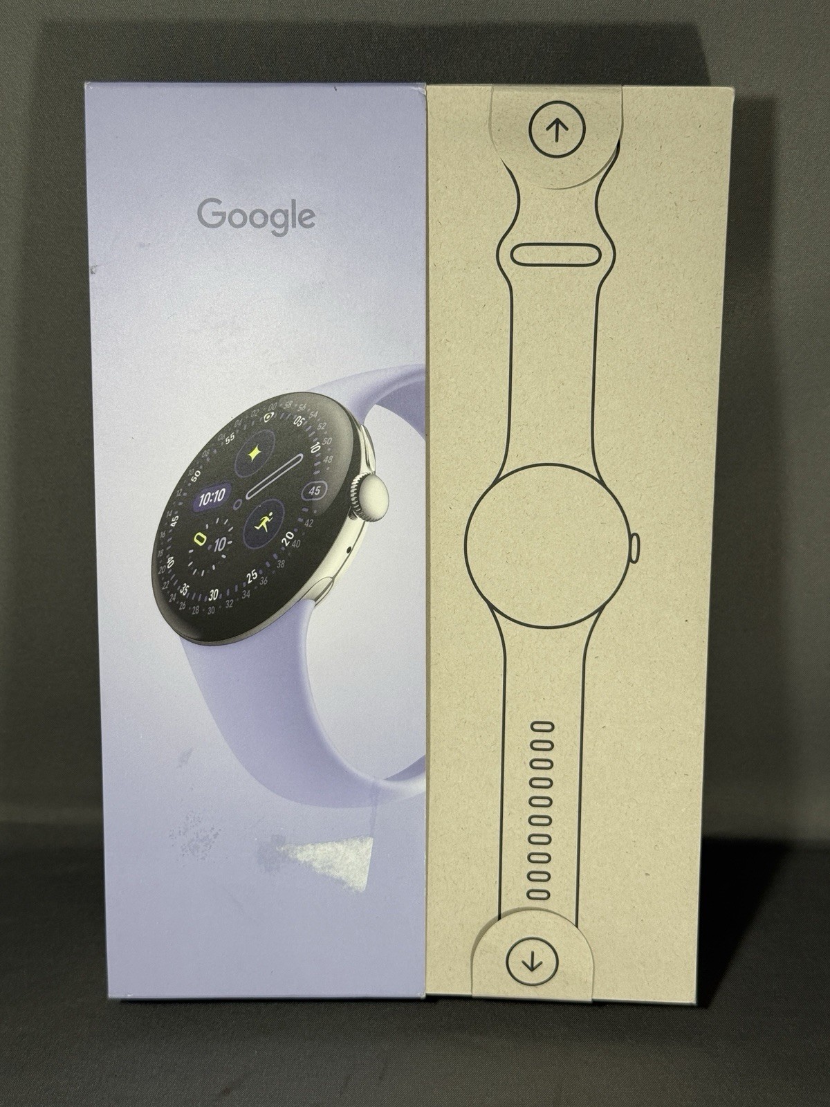 Google Pixel Watch 4 (41mm) Wi-Fi Polished Silver Case Iris Band Brand New