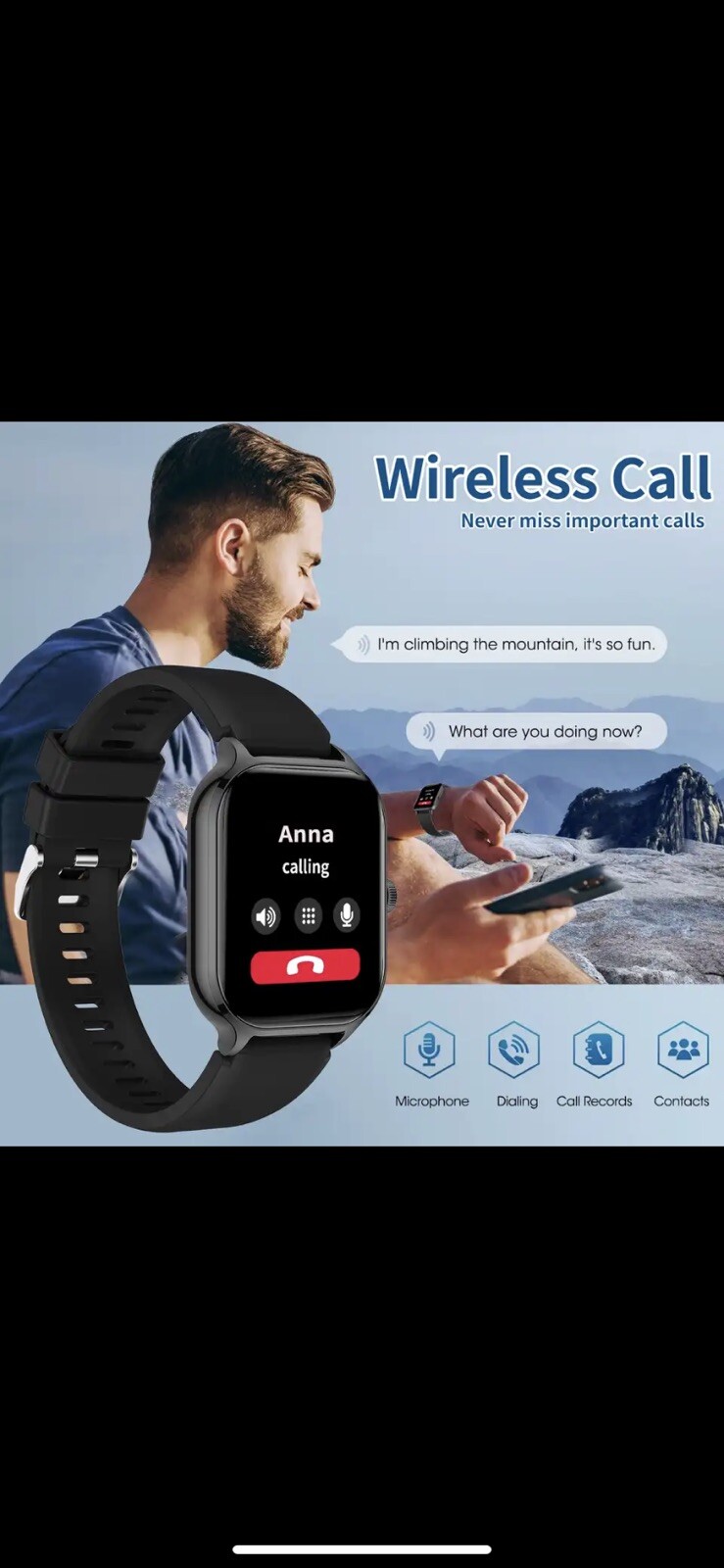 Smart Watch, Wireless Calling/Dial, Multi Sport Mode, Fitness Monitoring