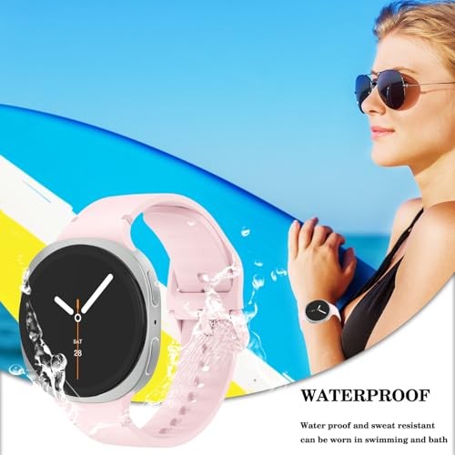 3 Pack Soft Silicone Strap/Band Compatible with Samsung Galaxy Watch 8 40mm Men