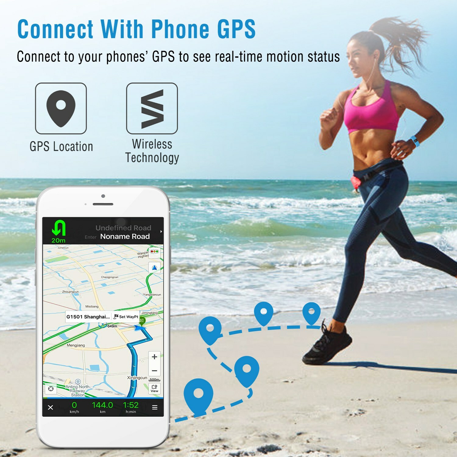 Waterproof Wireless Smart Watch Fitness Activity Tracker For iphone IOS Android