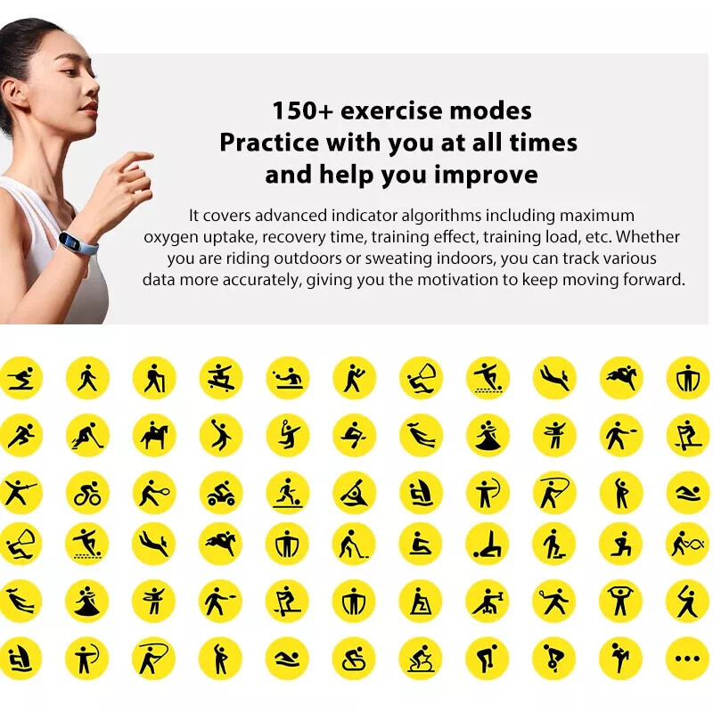 Xiaomi Mi Band 9 AMOLED Smart Bracelet Wristband 21 Days Battery Life