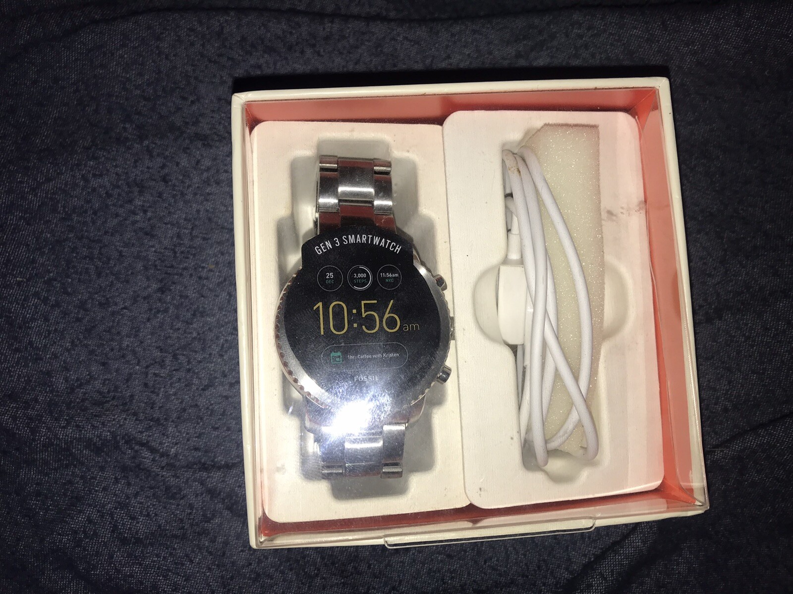 Fossil Q Explorist Gen 3 45mm Smoke Stainless Steel Smartwatch – FTW4001