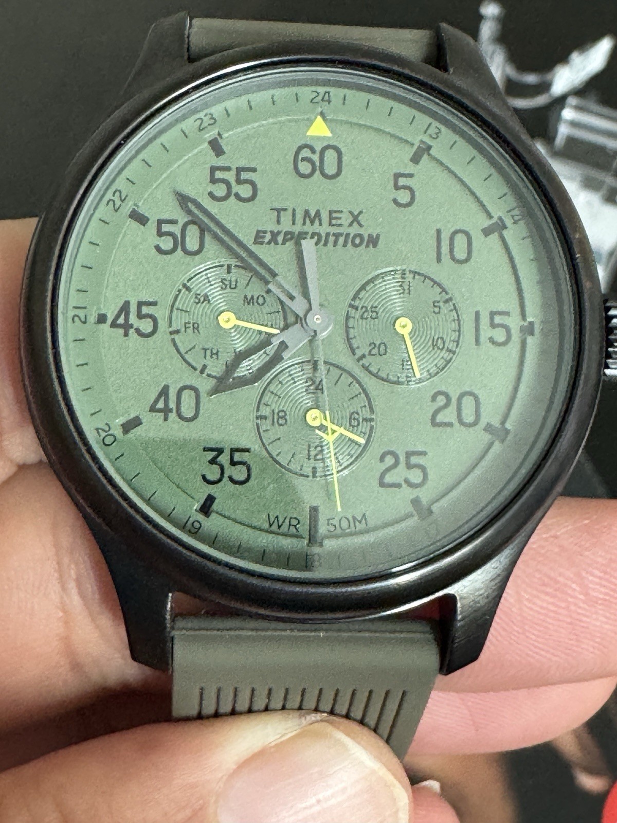 [Timex Watch TW4B31000 TW4B310004E Green Dial Chronograph Quartz 44mm new