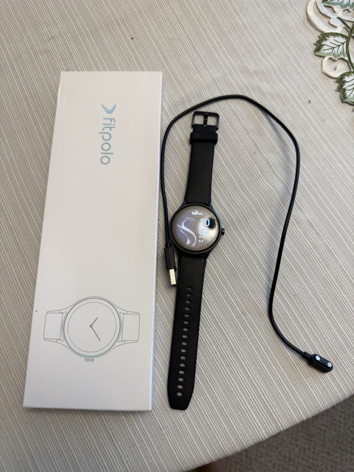 Fitpolo DR06 Smart Watch Black Heart Rate Fitness Tracker for Android & iPhone