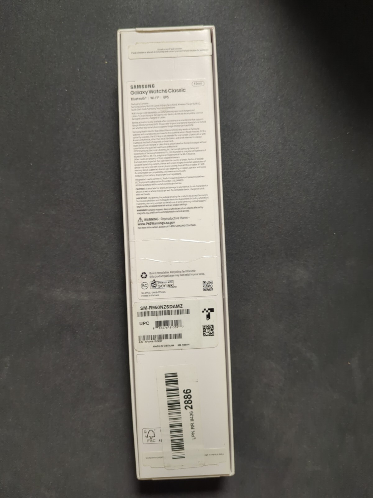 Samsung Galaxy Watch6 Classic SM-R950 43mm Stainless Steel Case with Hybrid Band