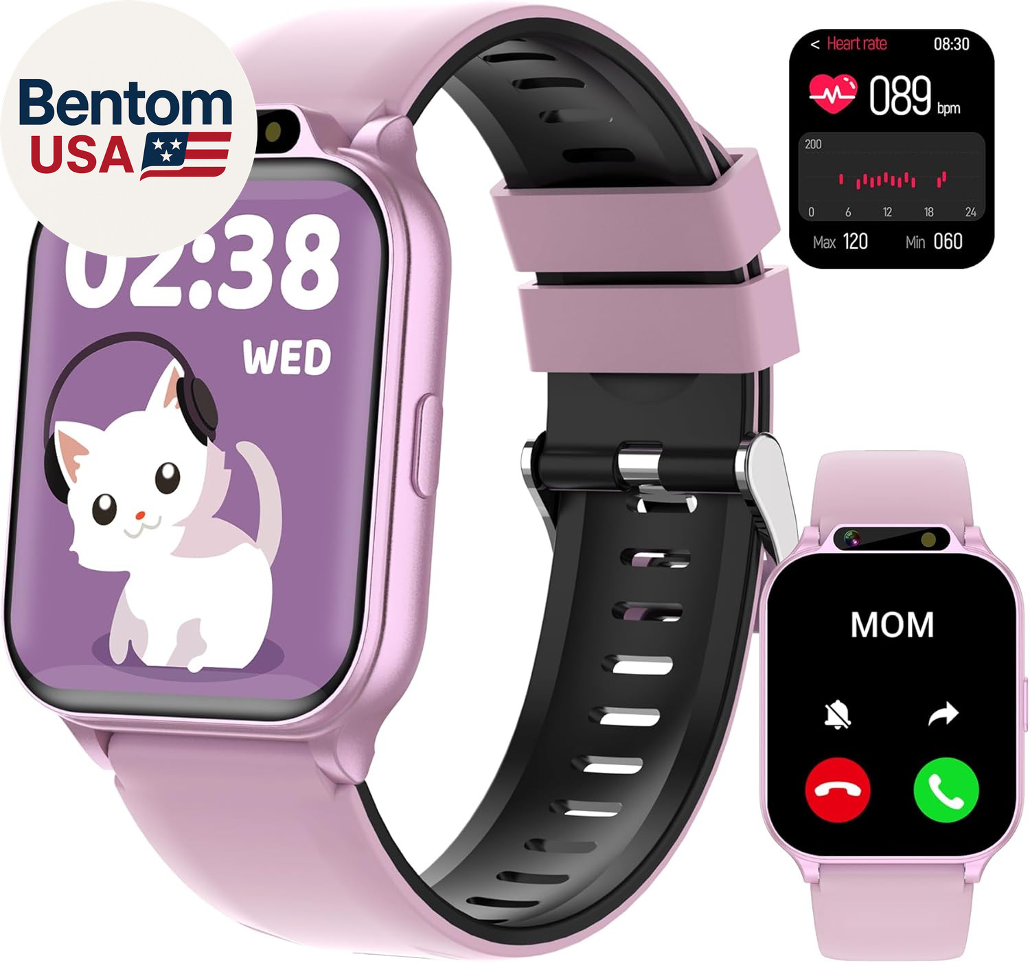 Kids Waterproof Smart Watch Girls with Fitness Tracker Sports Activity Pedometer
