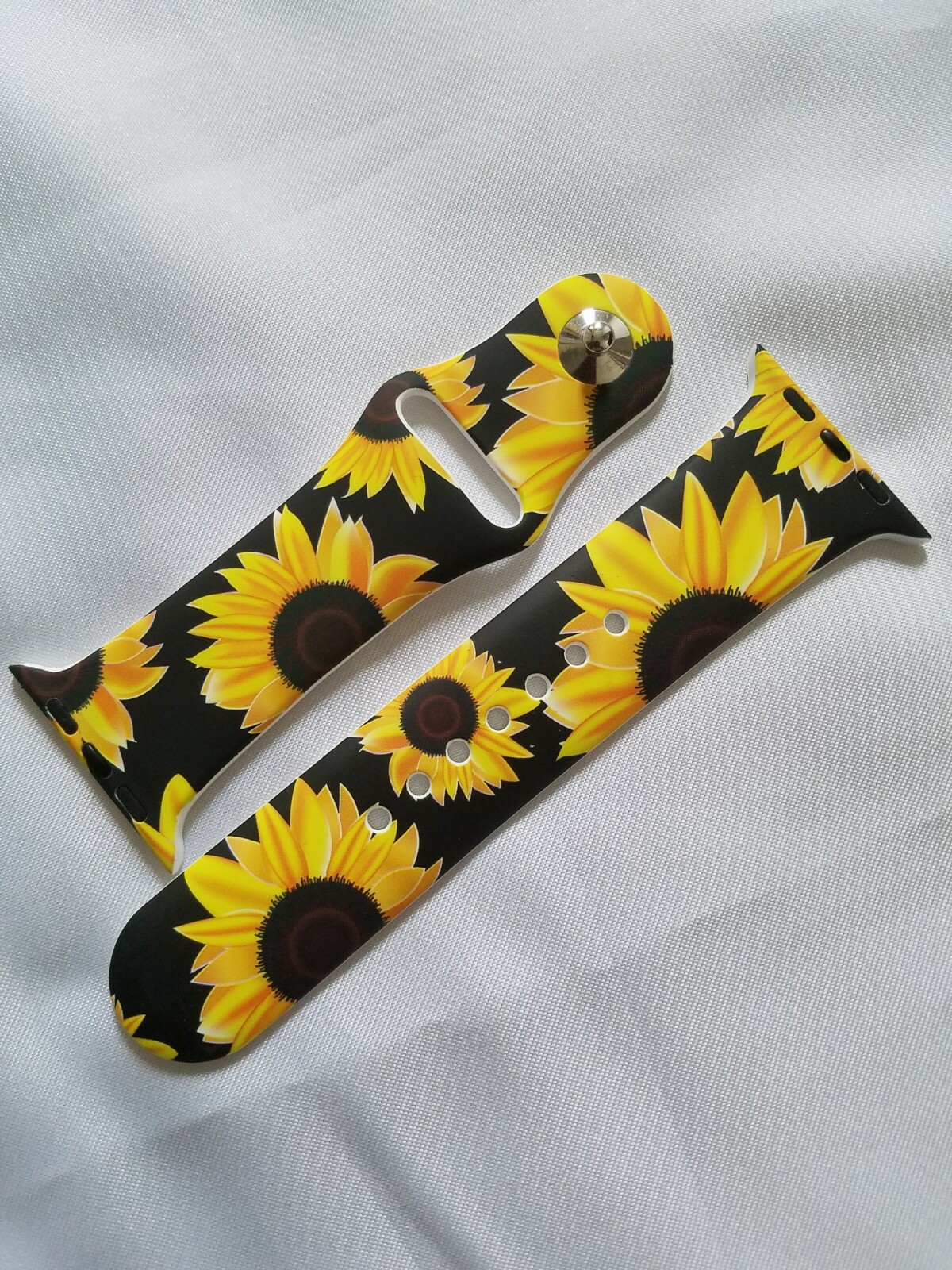 Sunflower Silicone Sport Band Strap For Apple Watch 42/44 mm 3 Bands