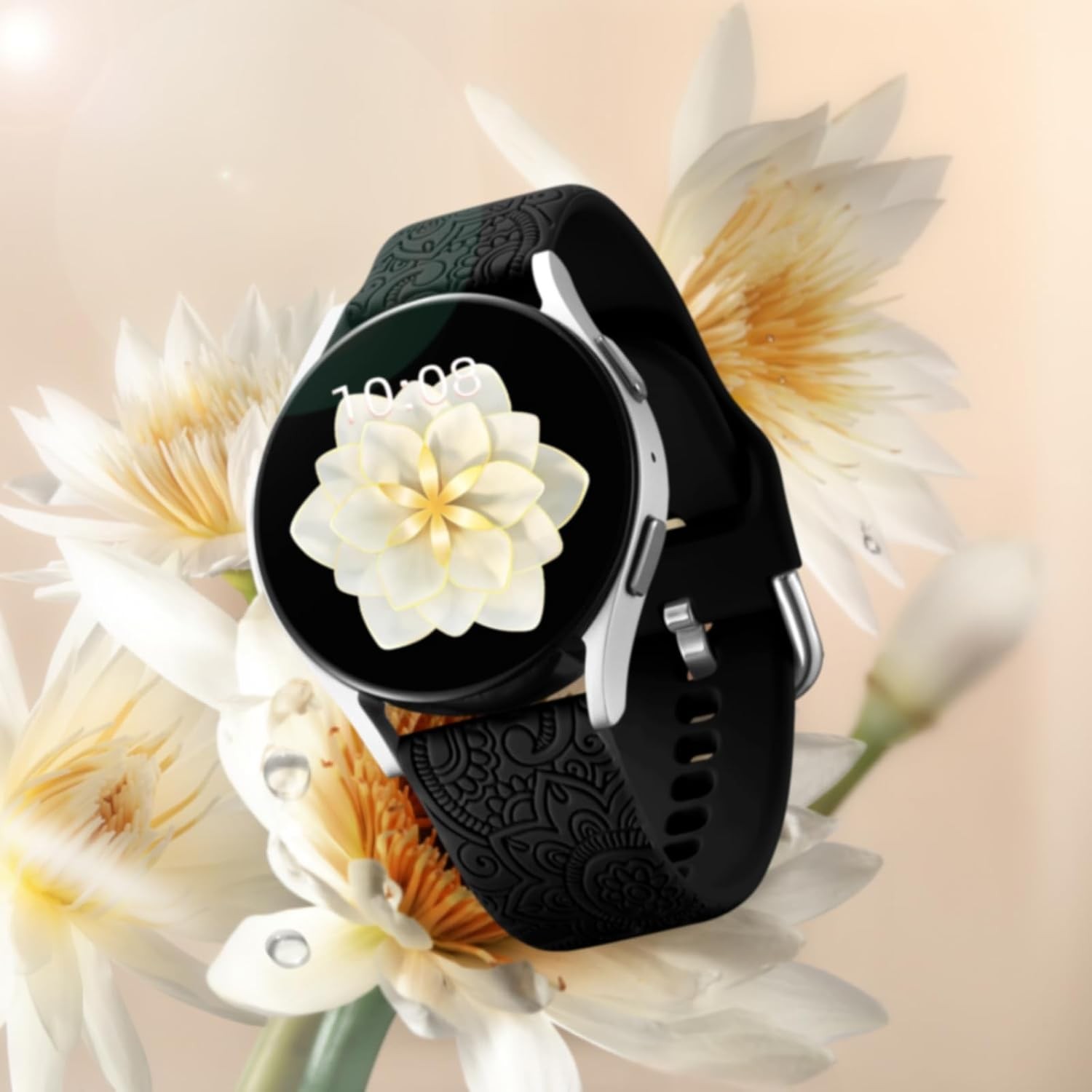 Waterproof Soft Silicone Band for Galaxy Watch 6/4/5 Pro – Compatible Strap