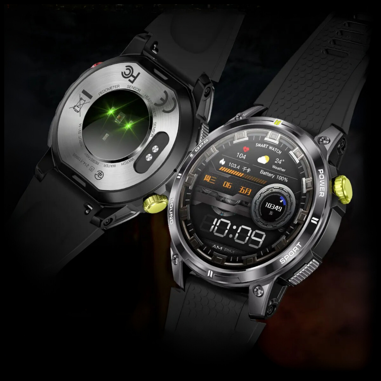 Connected Sport Health GPS GLONASS Resistant Watch 400MAH