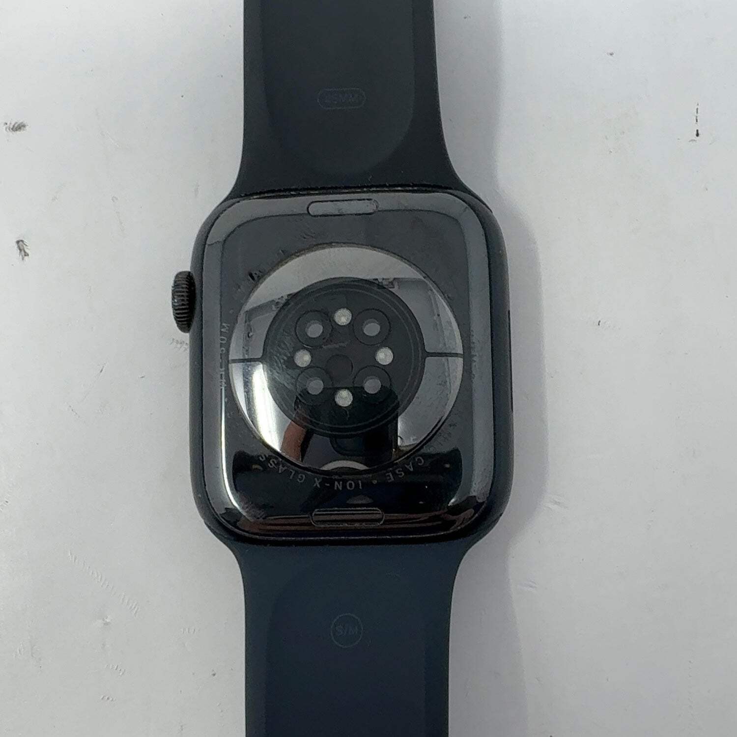 GPS Only Apple Watch Series 7 45MM Green Aluminum Black Sport Band MKN53LL/A