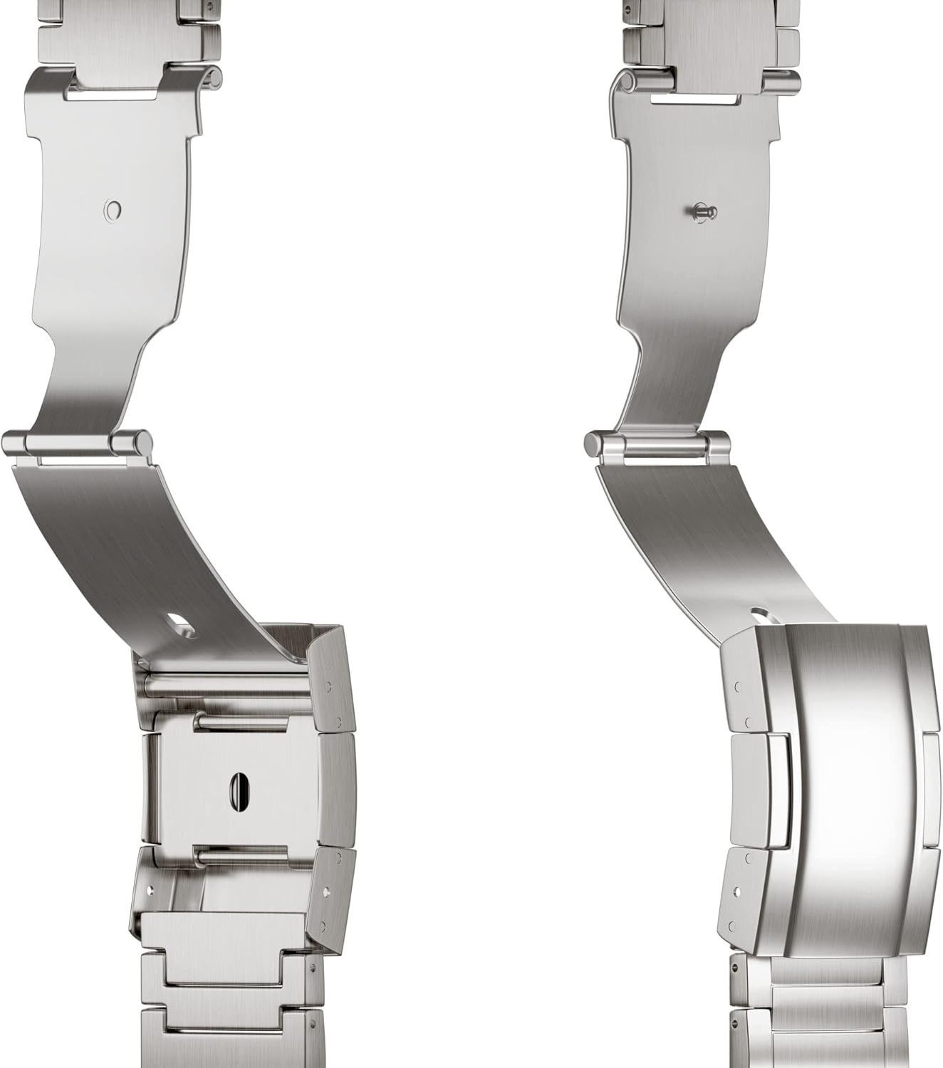 Silver Titanium Metal Watch Band for Apple Watch Ultra 49mm, Series 11 46mm