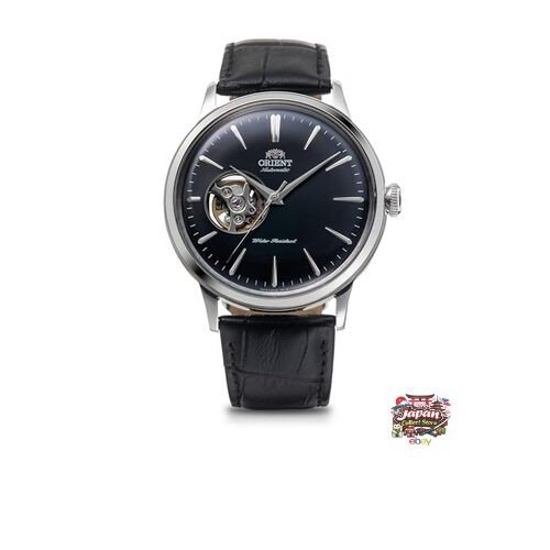 Orient Bambino Automatic Watch Mechanical Open Heart RN-AG0007B Men’s Black with