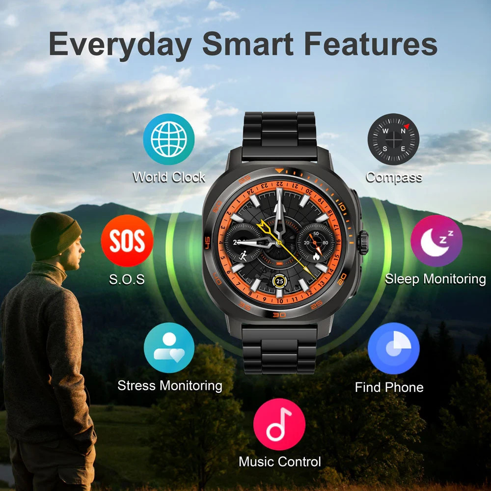 ⌚ ArgomTech SkeiWatch C62 AMOLED Smartwatch BT Call AI GPS Fitness