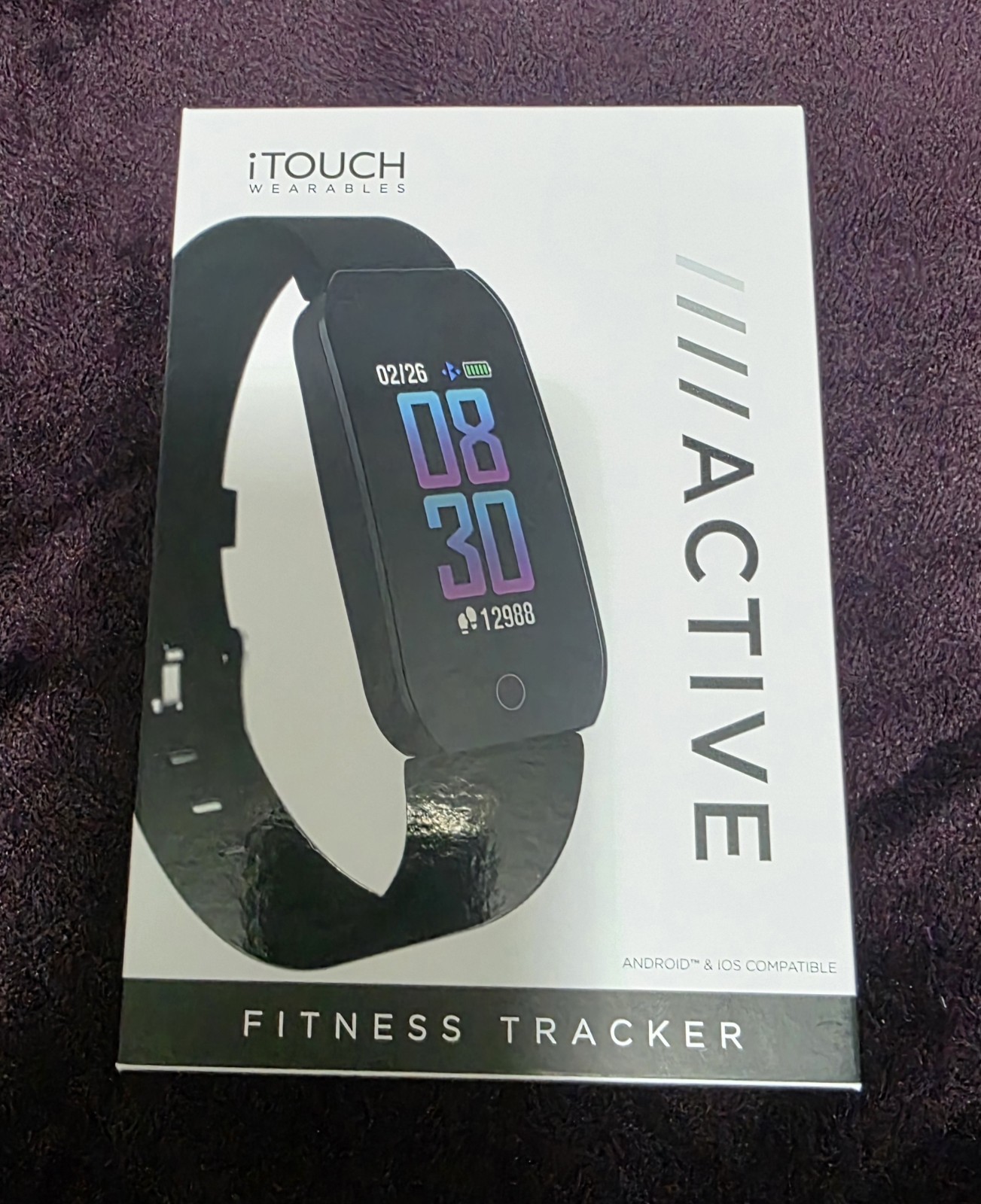 iTouch Wearables Fitness Tracker Active Black Unisex Adult