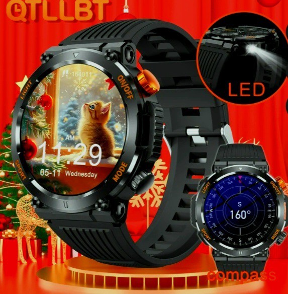 Smart Watch Bluetooth Call Outdoor LED Fitness Tracker Android iPhone