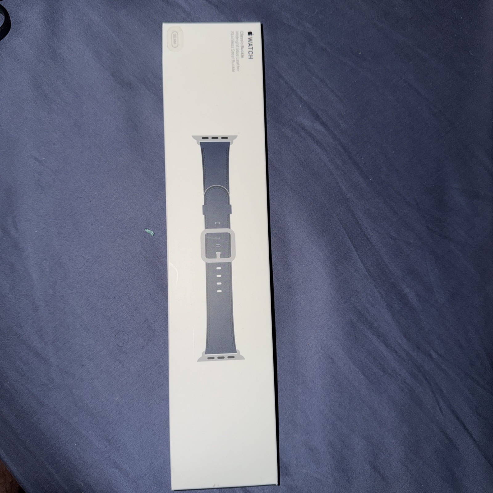 Apple Watch Series Buckle Leather 10 42MM 38MM Classic Band Midnight Blue New