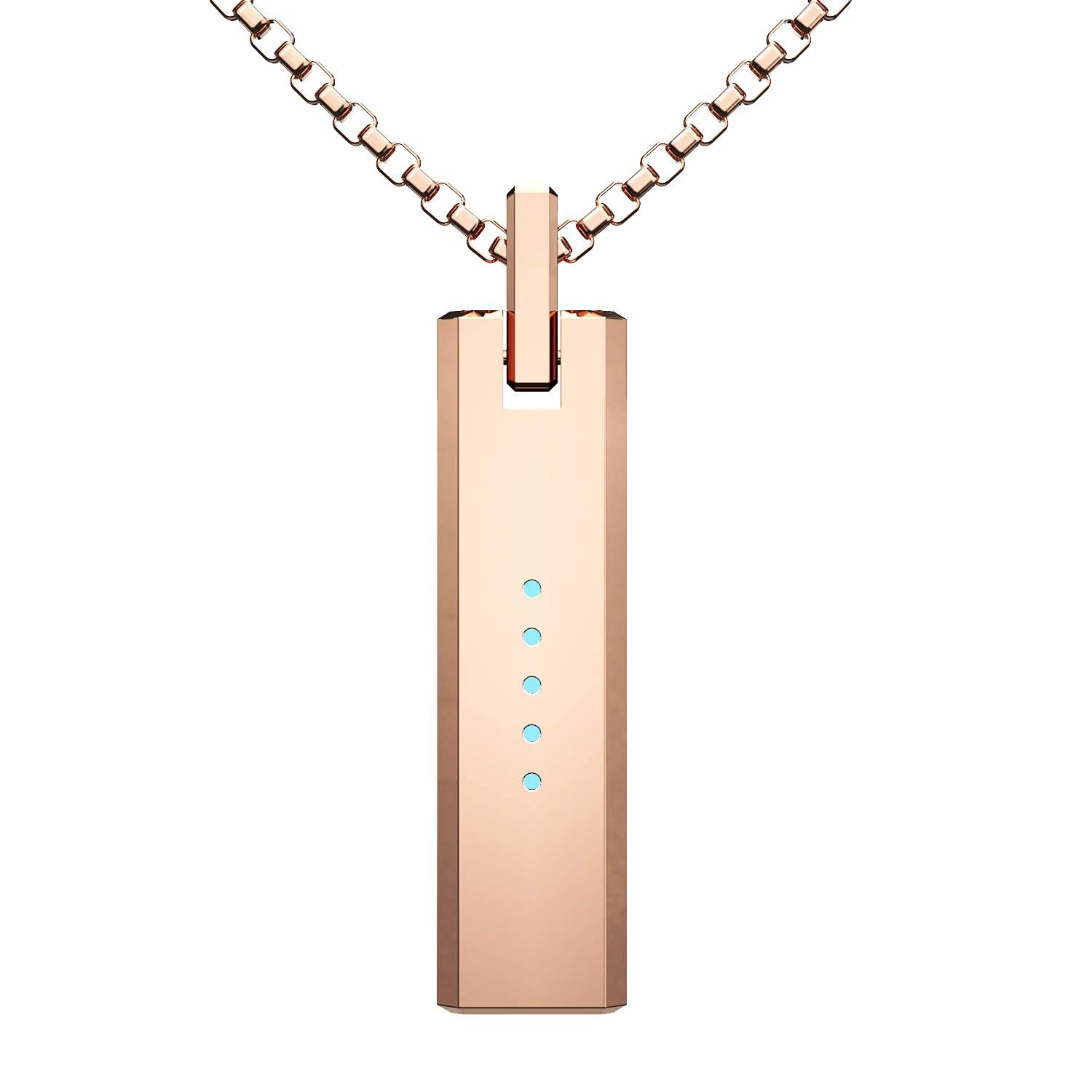 Necklace Compatible with Fitbit Flex 2 Band Stainless Steel Pendant Metal Acc…