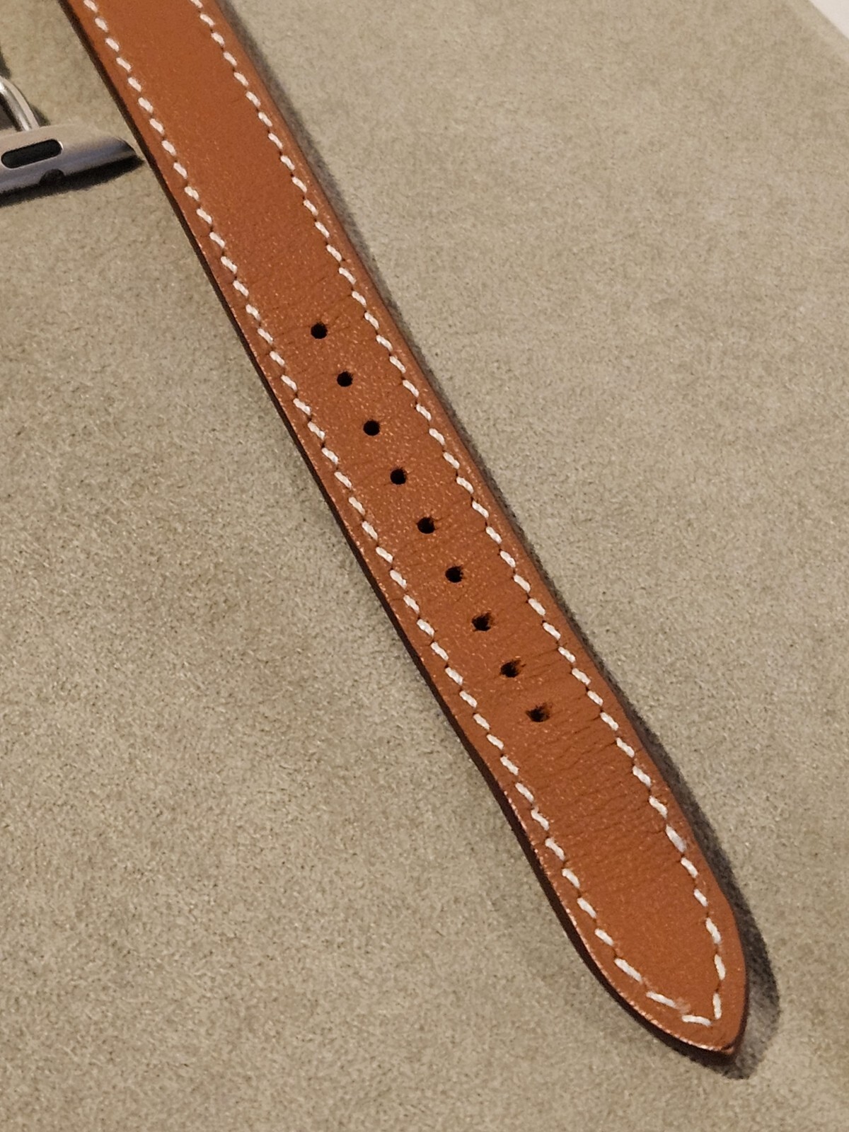 Hermes Apple Watch Series 7 GPS + Cellular 41mm w/ Sport Band & Leather Attelage