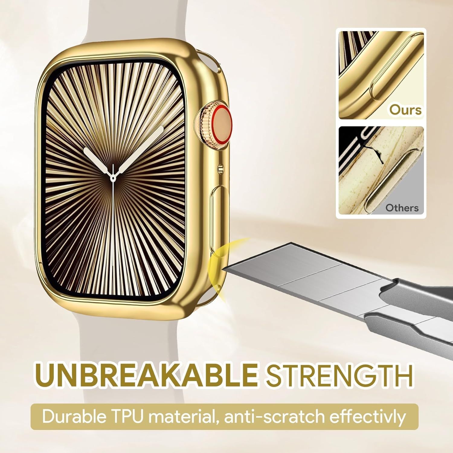 Soft Flexible TPU Case for Apple Watch Series 11 46mm Shockproof Thin Guard