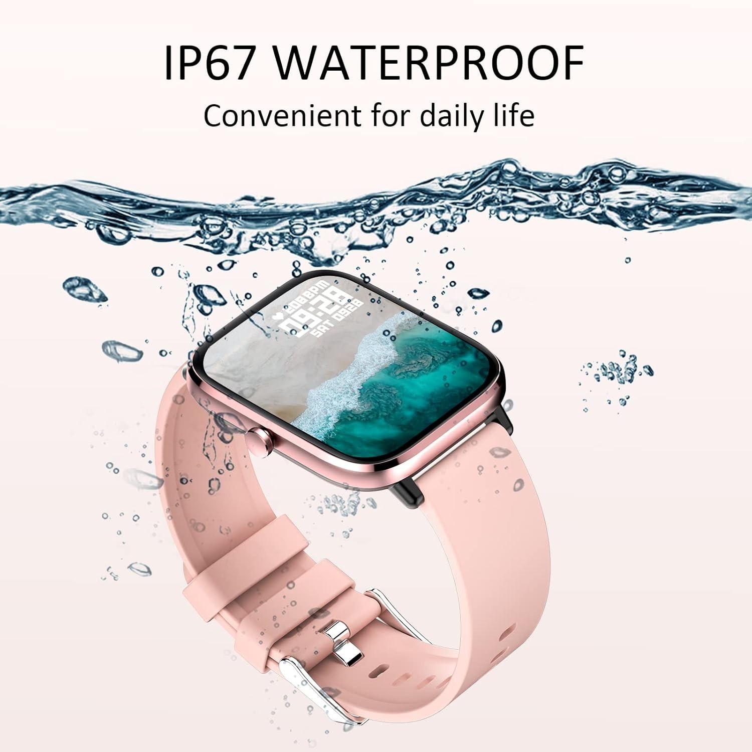 1.83″ Touchscreen Smartwatch for Women – Call Notifications & Health Monitoring