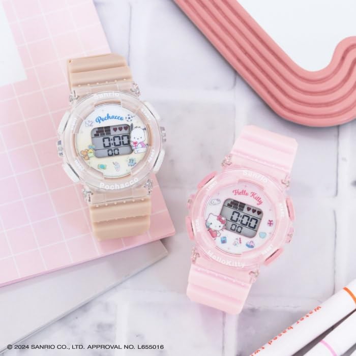 [Sanrio] J-Axis Hello Kitty Digital Watch CR3C0003-KT Girls Pink