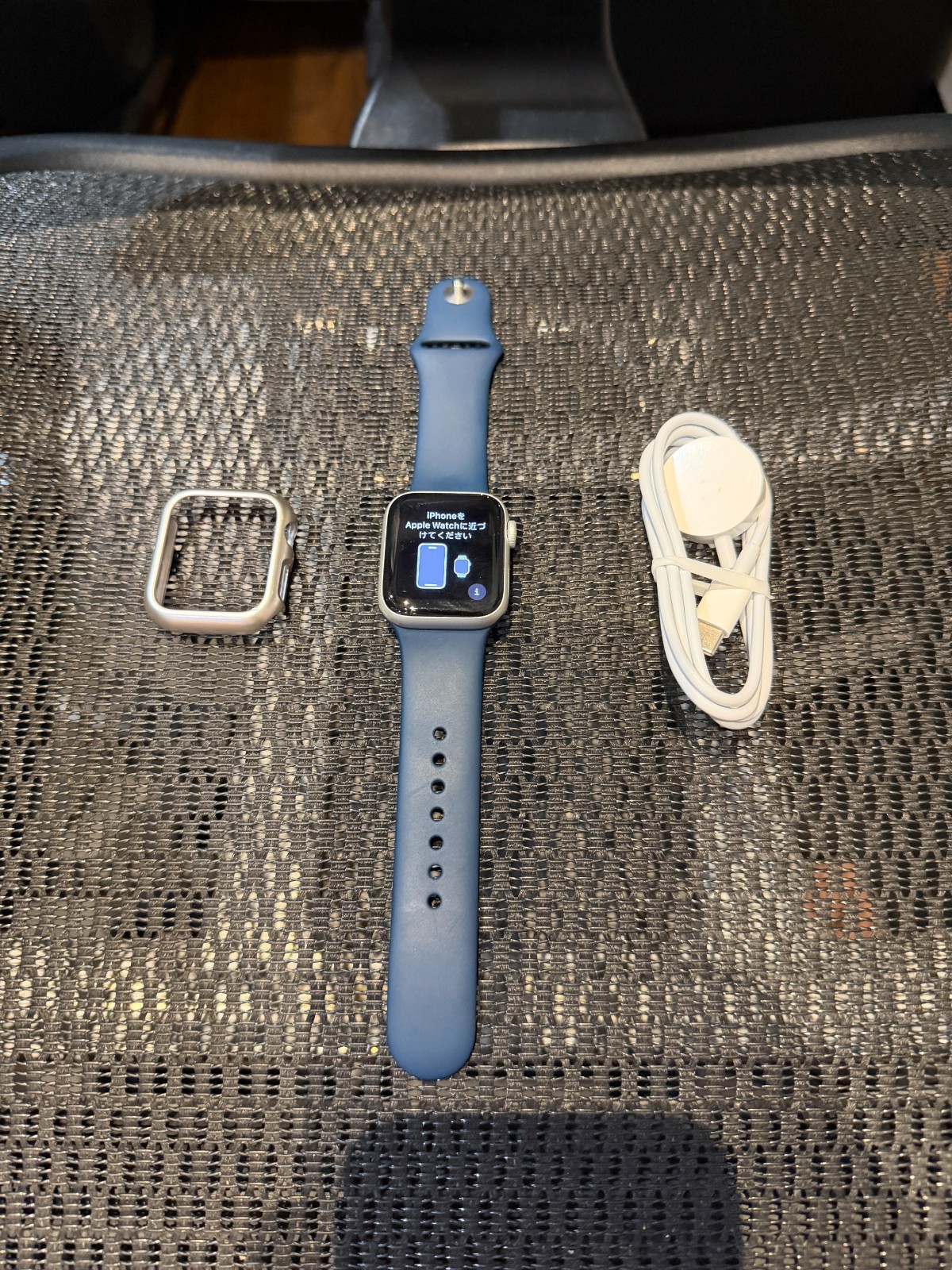 Apple Watch SE 1st Gen (GPS+LTE) 40MM Silver Aluminum Case Abyss Blue Sport Band