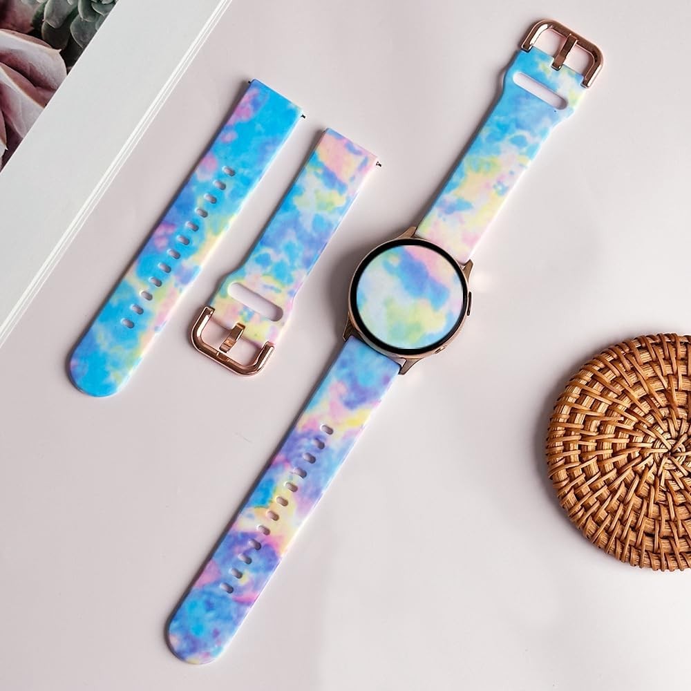 20mm Sports Band for Samsung Watch 6 Classic 43mm/47mm, Galaxy Watch 3, Active 2
