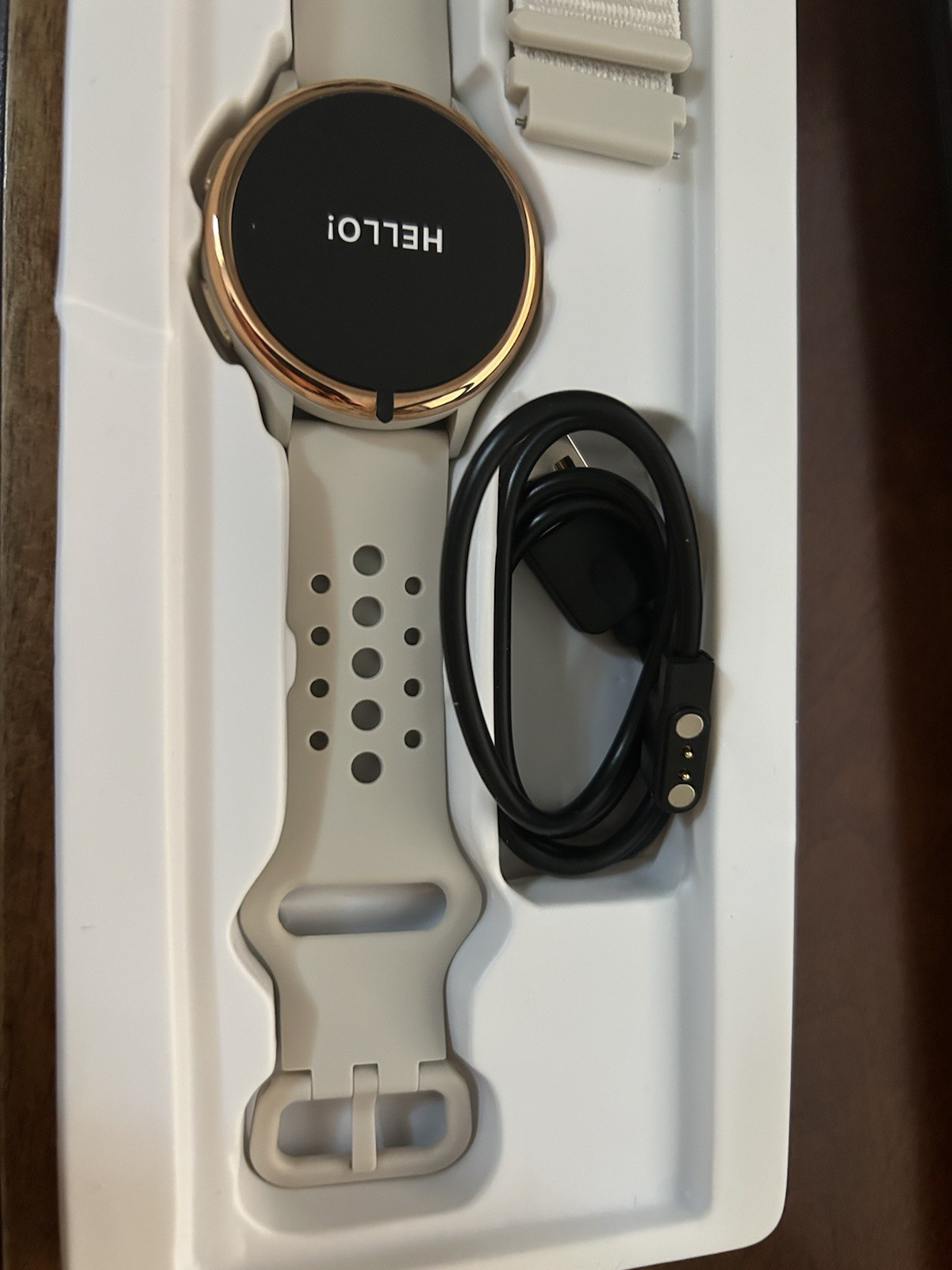 G53 Smart Watch with Fitness Tracker Band Beige
