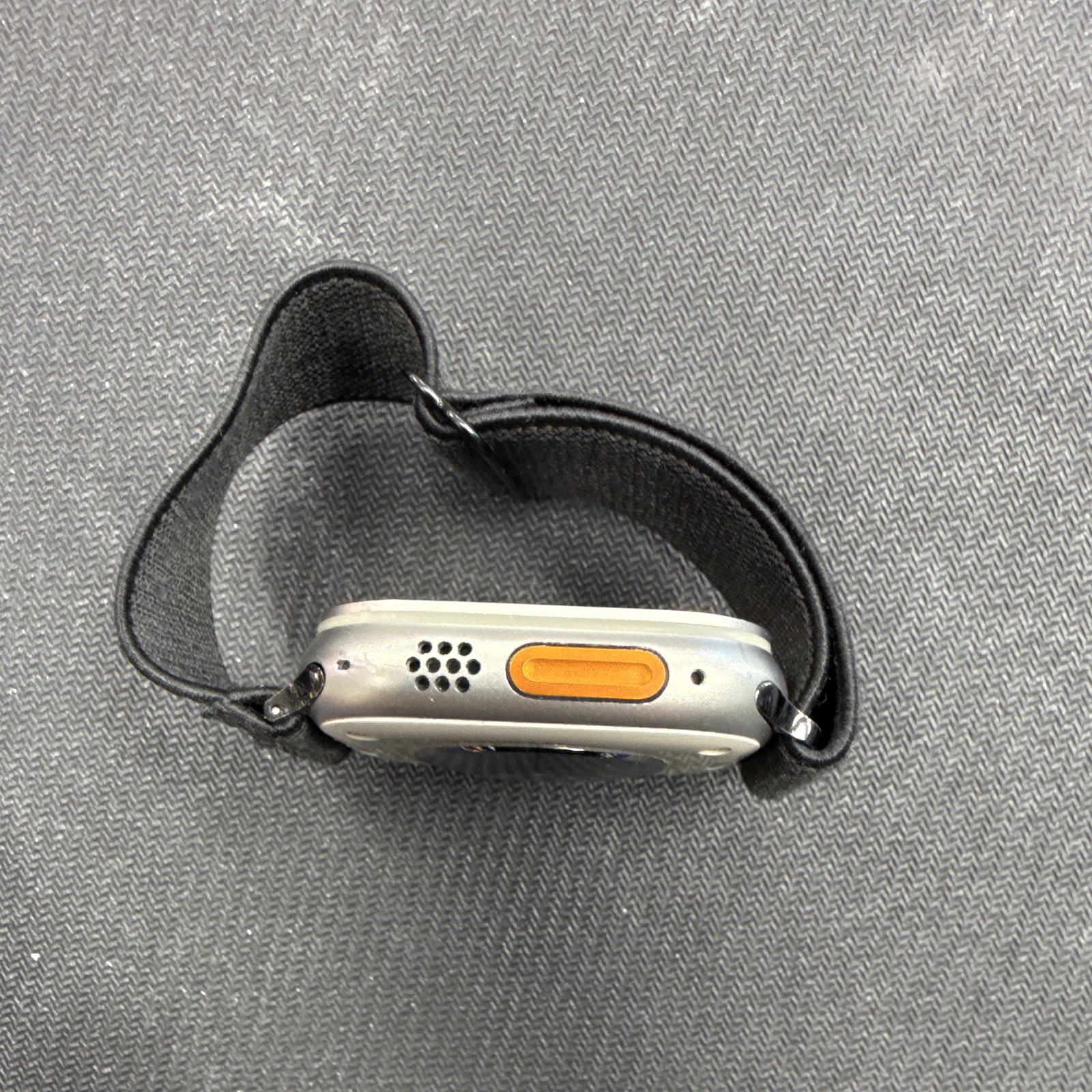 Apple Watch Ultra 2 49mm Titanium Silver Case Black Fabric Band 64gb Unlocked