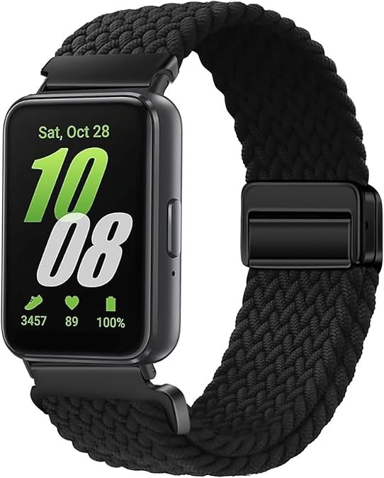 Stretchy Nylon Strap Compatible with Samsung Galaxy Fit 3 SM-R390 Elastic Loop B