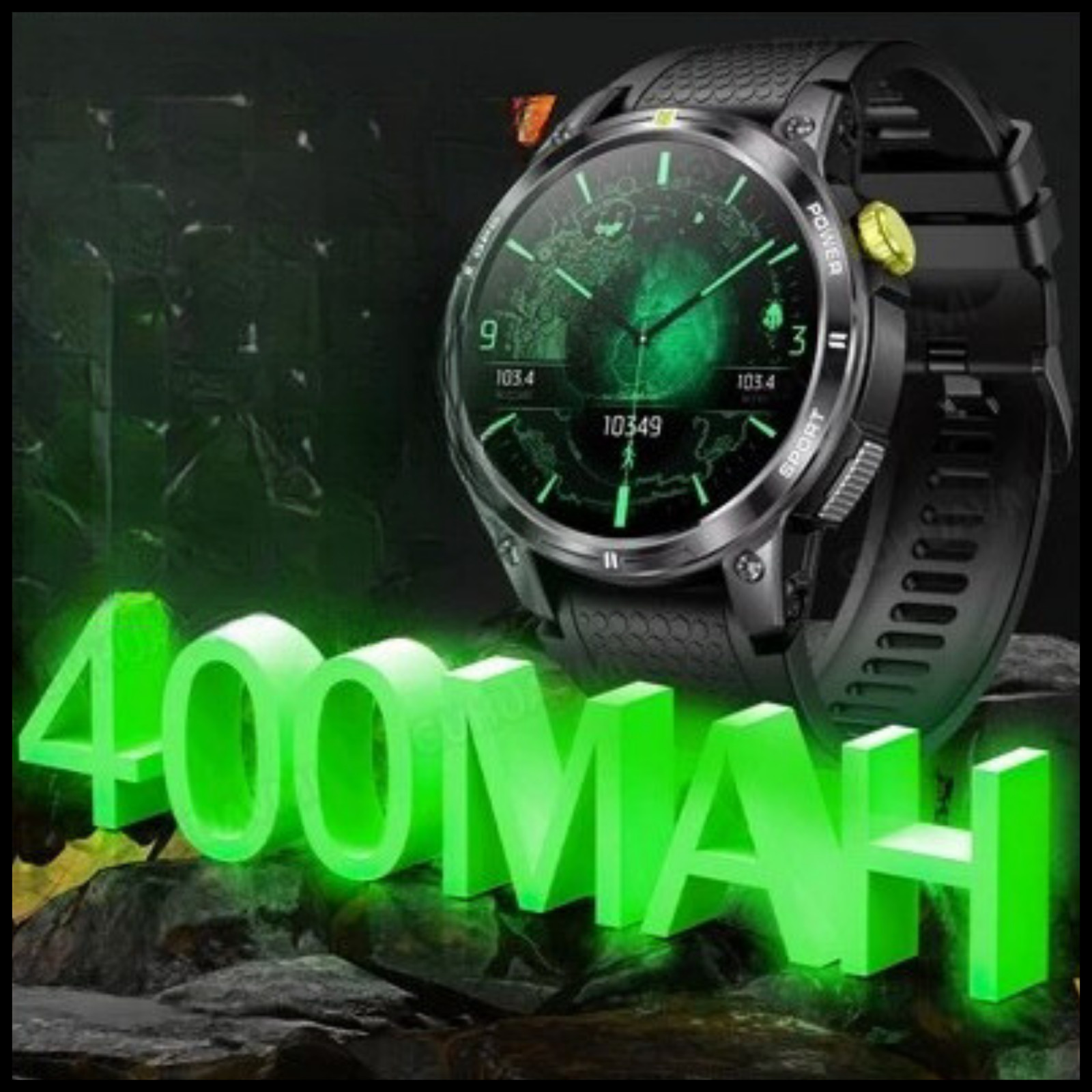 Connected Sport Health GPS GLONASS Resistant Watch 400MAH
