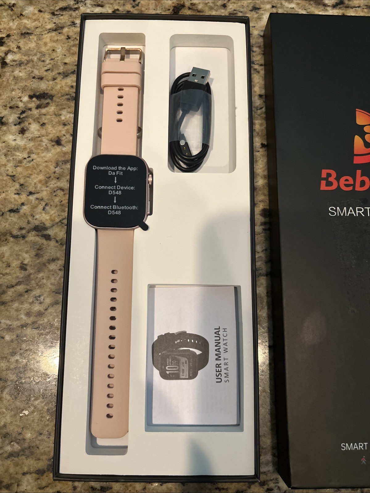 Bebinca Smart Watch for Men, 1.72″ Fitness Tracker, IP68 Waterproof/Heart