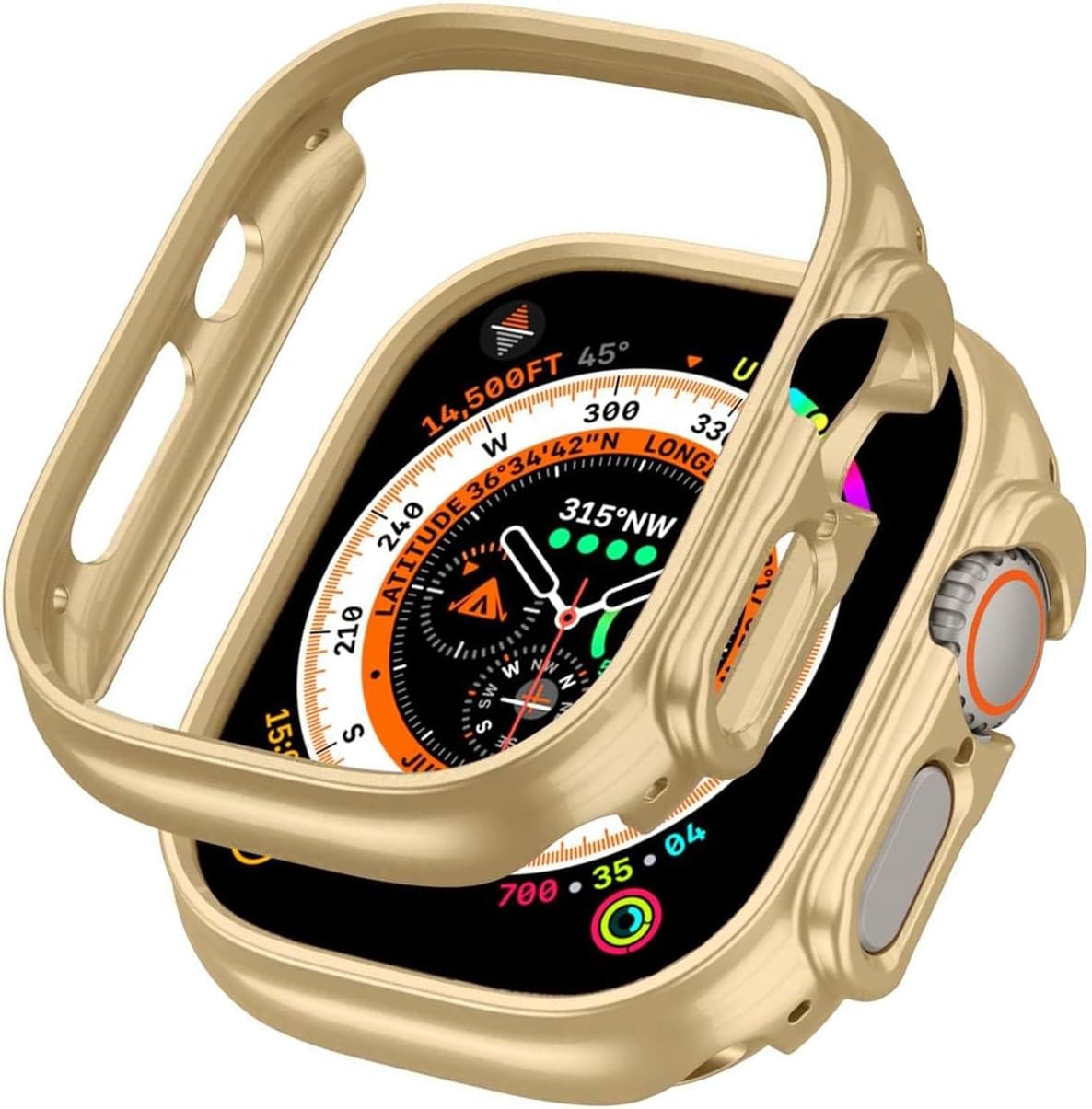 Lightweight Shockproof Matte Frame Bumper Case for Apple Watch Ultra 2/1 49mm