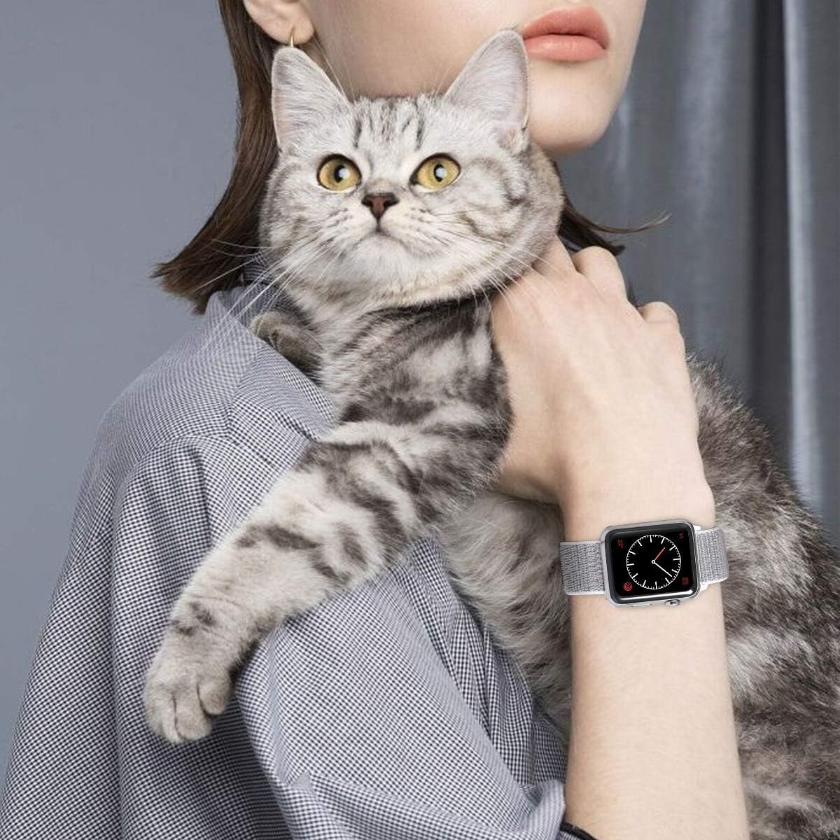 Case For Apple Watch 49mm 46mm 45mm 44mm 42mm 41mm 40mm 38mm Nylon Stretchy Band