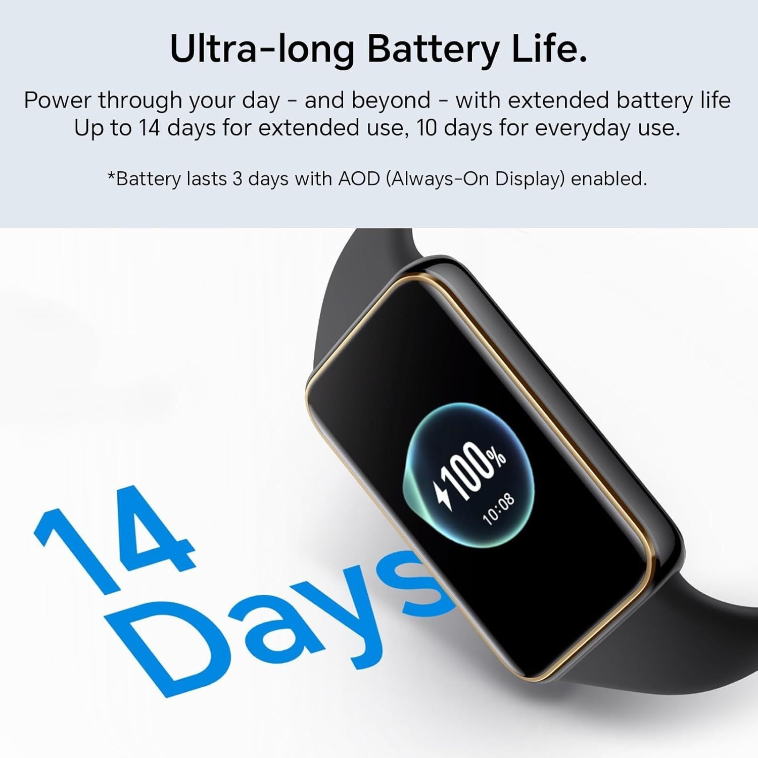 HONOR Band 10 AMOLED Smartwatch Battery Display 14 Day Fitness Tracker
