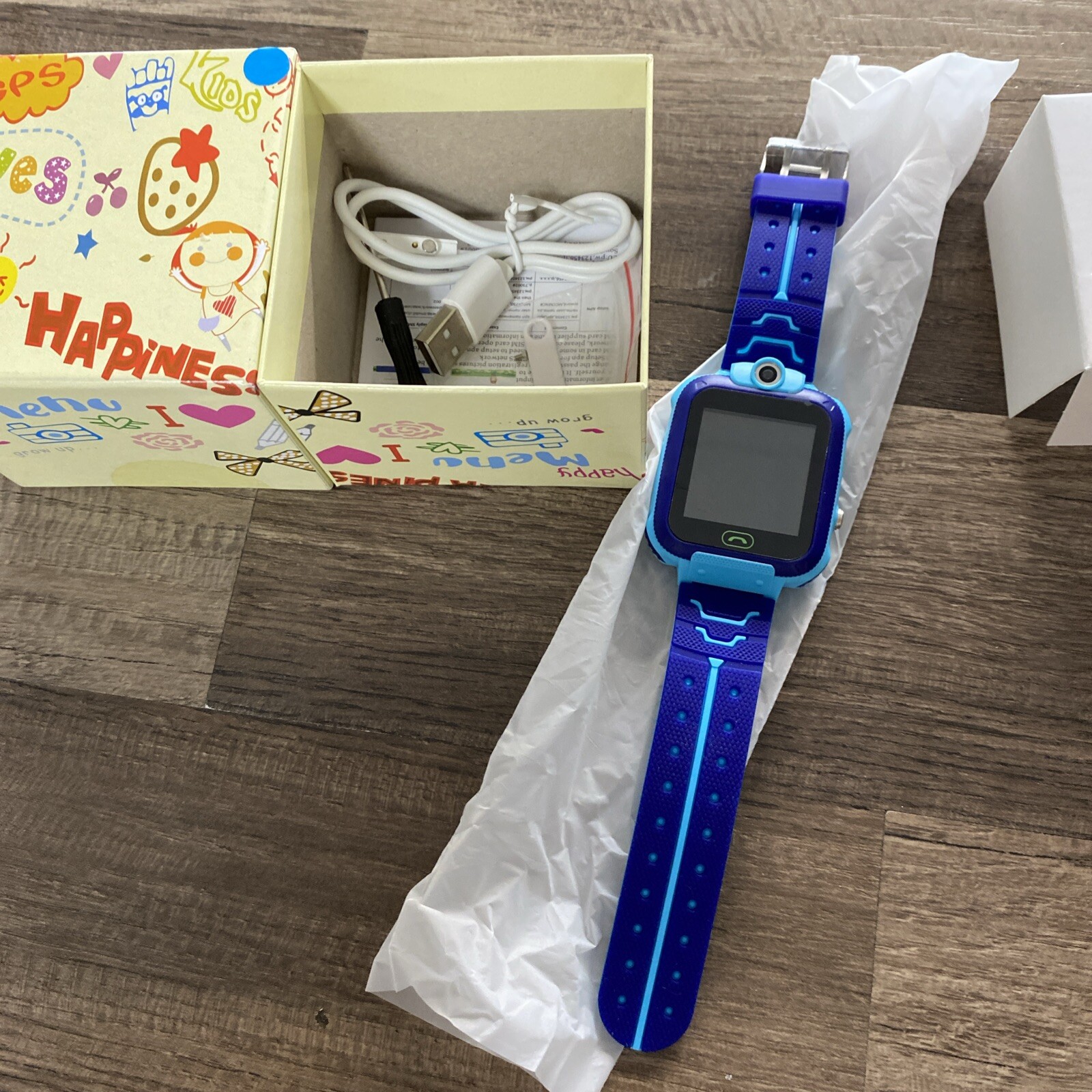 Setracker2 Kids Smart Watch Anti-lost Safe LBS Tracker SOS Call Blue/4