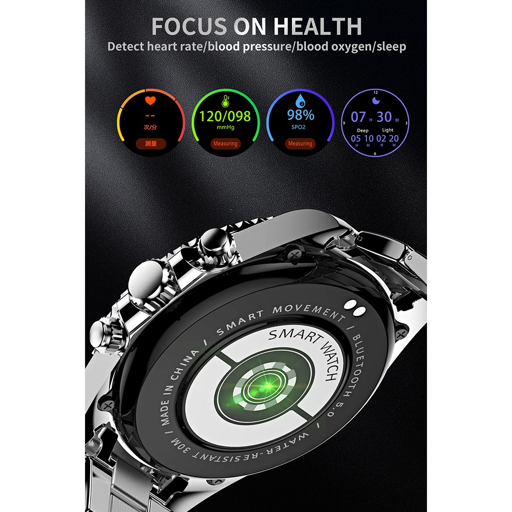 AW12 Smart Watch for Men & Women – Bluetooth Call, Waterproof Fitness Tracker, S