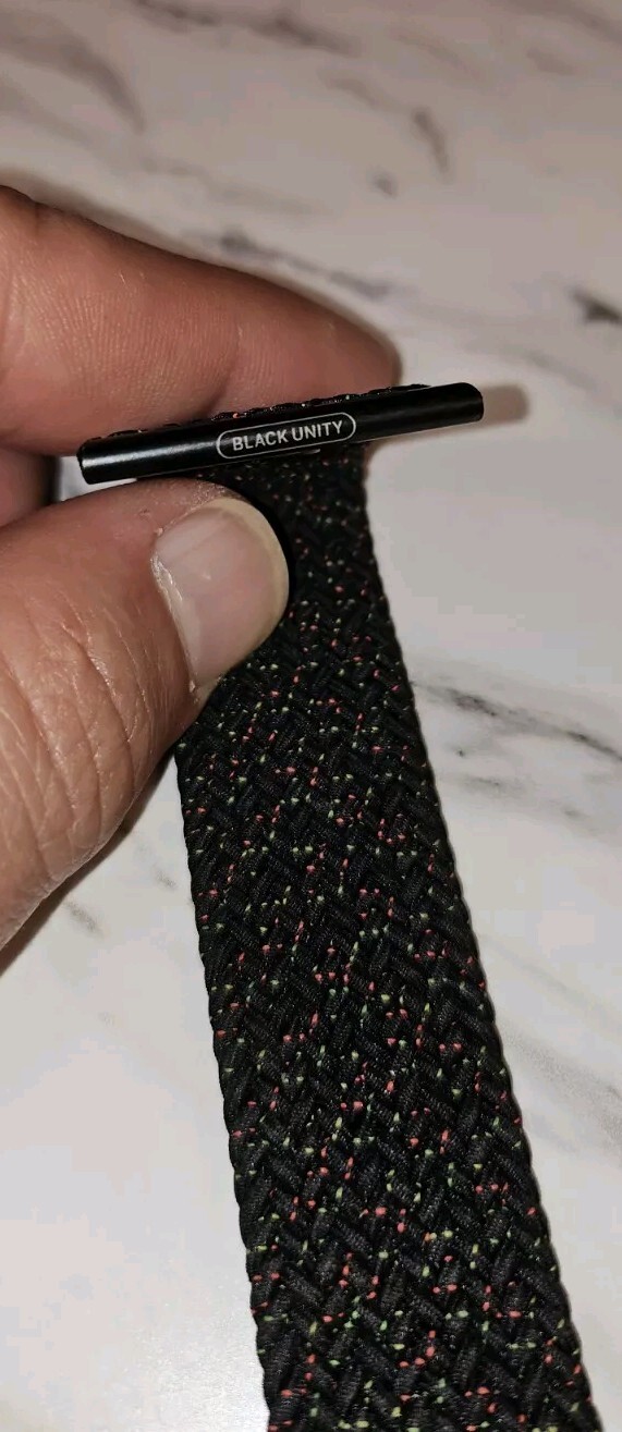 black unity braided solo loop apple watch band