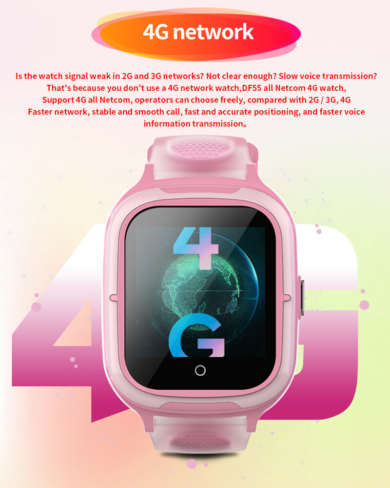 4G Kids Smartwatch Phone Call SOS Camera Video Call Smart Watch for Kids Gift