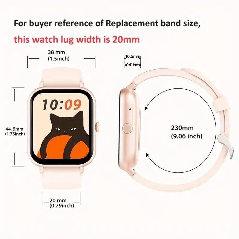 Smart Watch 1.83” Full Touch Screen: 100+ Sport Modes, Ai Control, Android/IOS