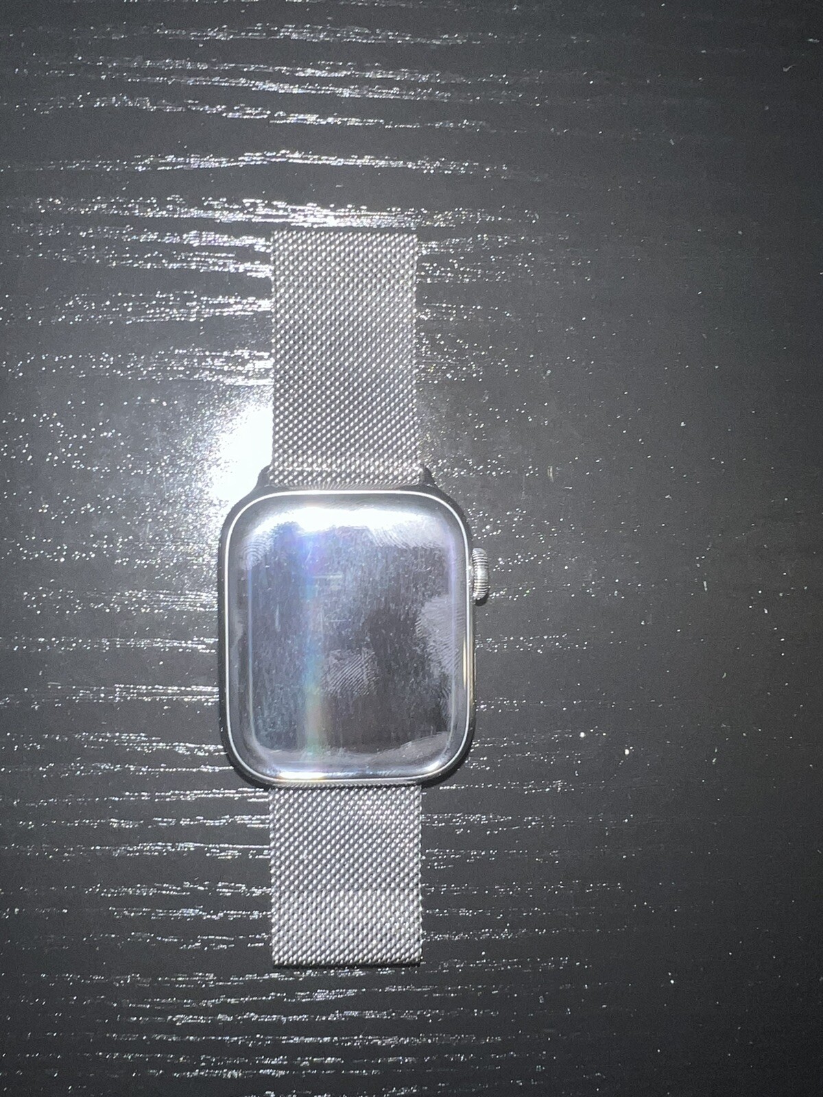 Apple Watch Series 7 45 Case with Milanese Loop – Graphite Stainless Steel, GPS