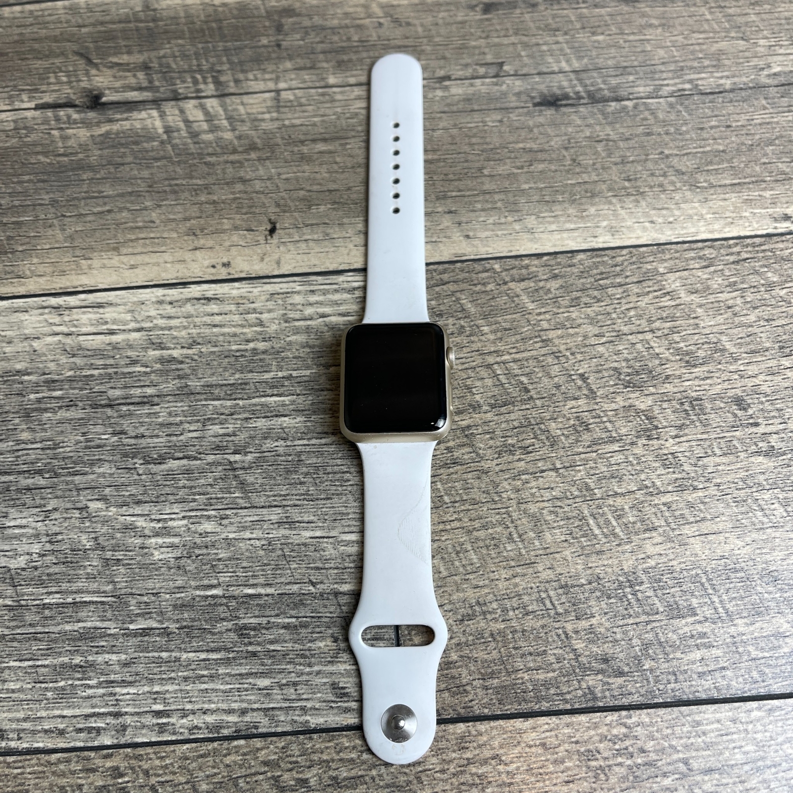 Apple Watch Series 1 GPS Smartwatch White Strap 42mm Touchscreen Aluminum Case