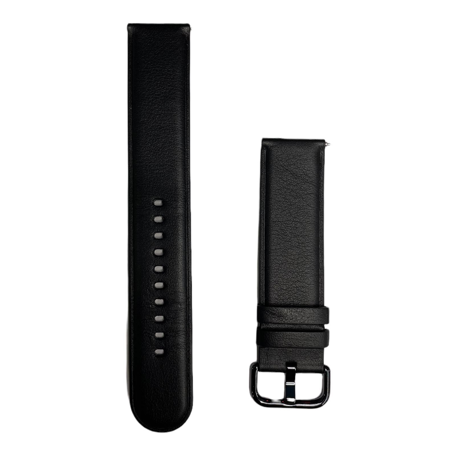 Genuine OEM Samsung Galaxy Active 2 SM-R825U 20mm Leather Wristband Band Black