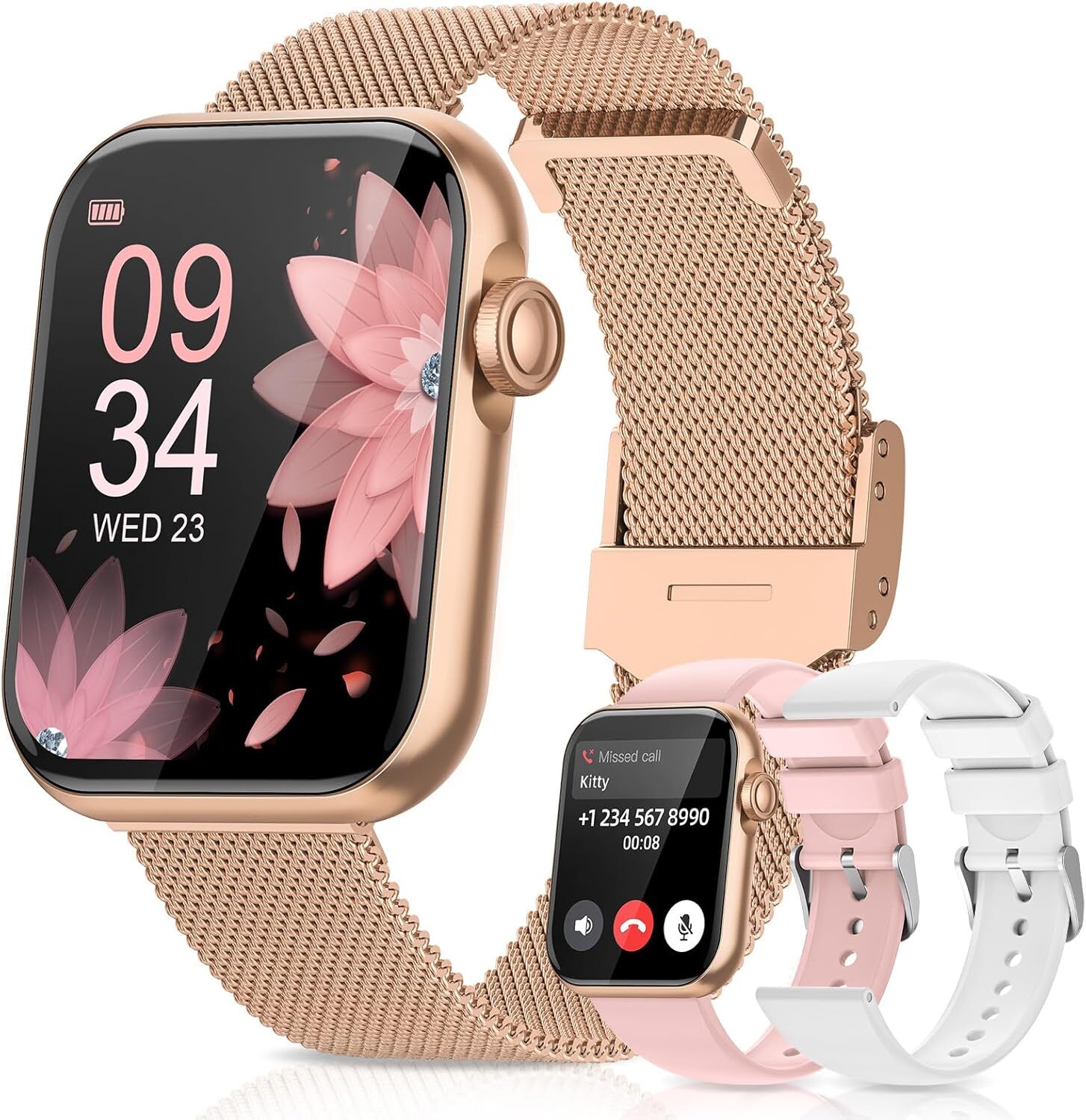 Smart Watch for Women Blood Pressure Monitor Calls Messages for iPhones 14 15 16