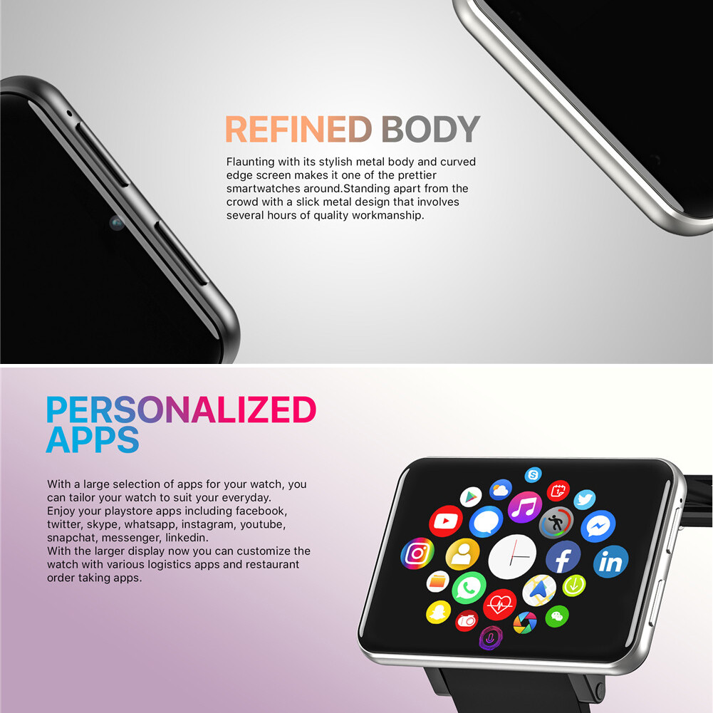 Men 4G Watch Smart Phone Watches Android 7.1 3G RAM 32G ROM Camera Video Call