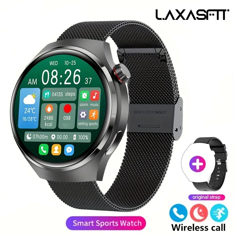 GT4 PRO Waterproof Smart Watch NFC GPS Tracker AMOLED Bluetooth Men W